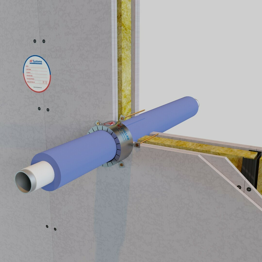 INSULATED MULTILAYER PIPES IN WALL - FLUSH OPENINGS