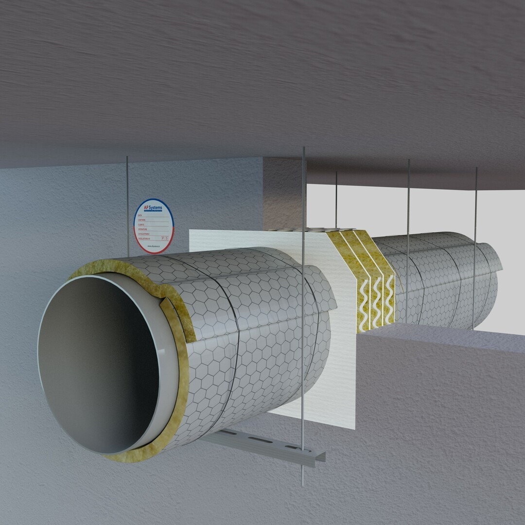 CIRCULAR VENTILATION DUCTS - EXTERNAL FIRE PROTECTION