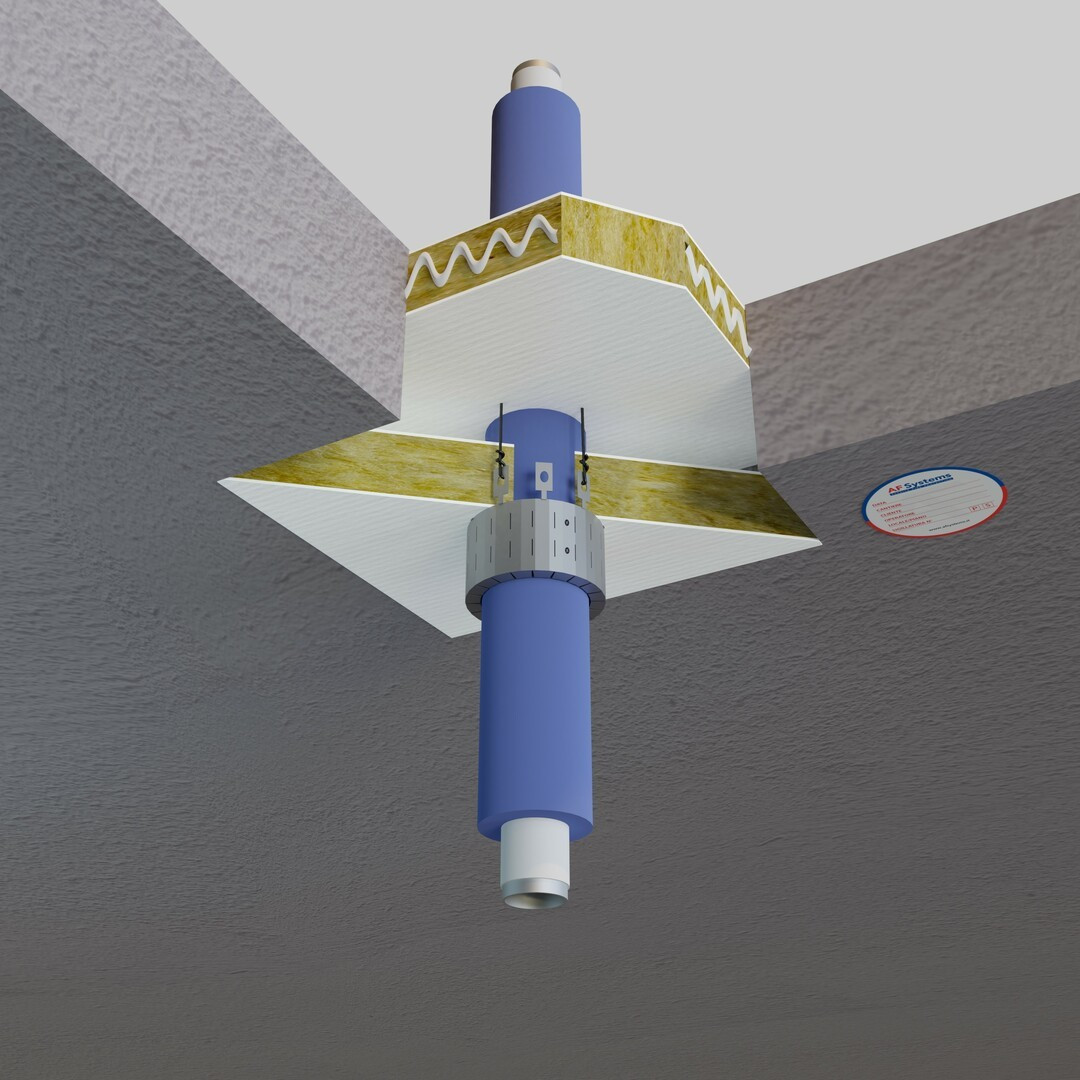 INSULATED MULTILAYER PIPES IN FLOOR - LARGE OPENINGS