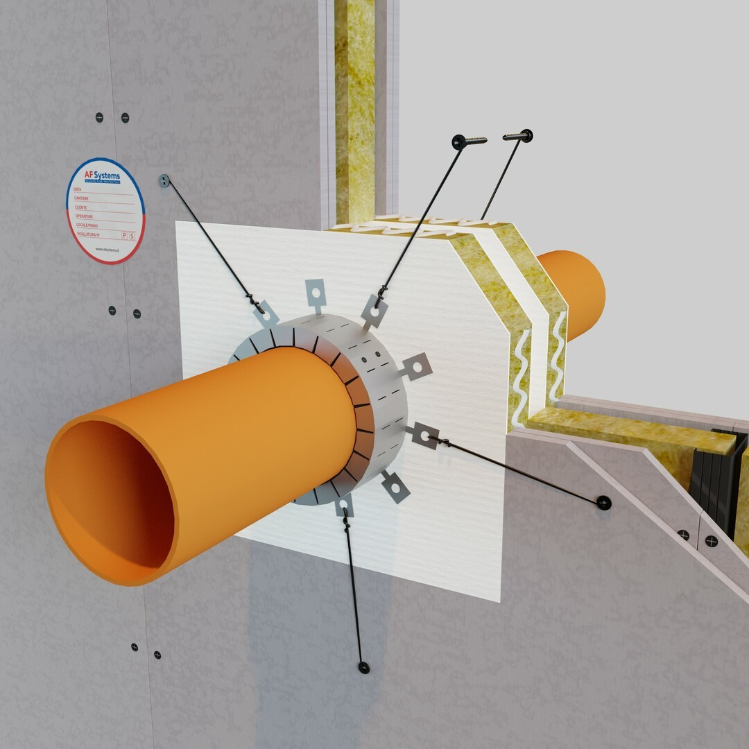 COMBUSTIBLE PIPES IN WALL - LARGE OPENINGS