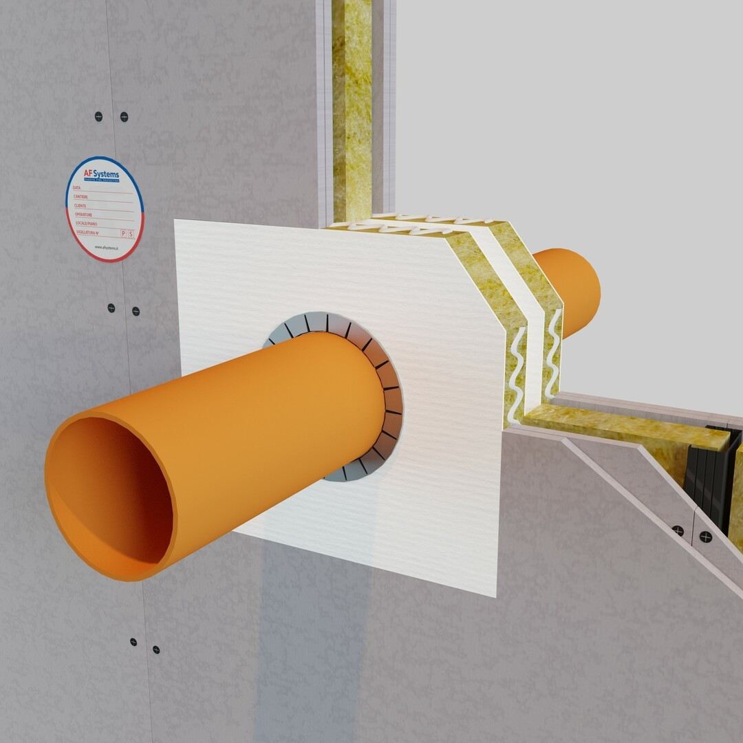 COMBUSTIBLE PIPES IN WALL - LARGE OPENINGS