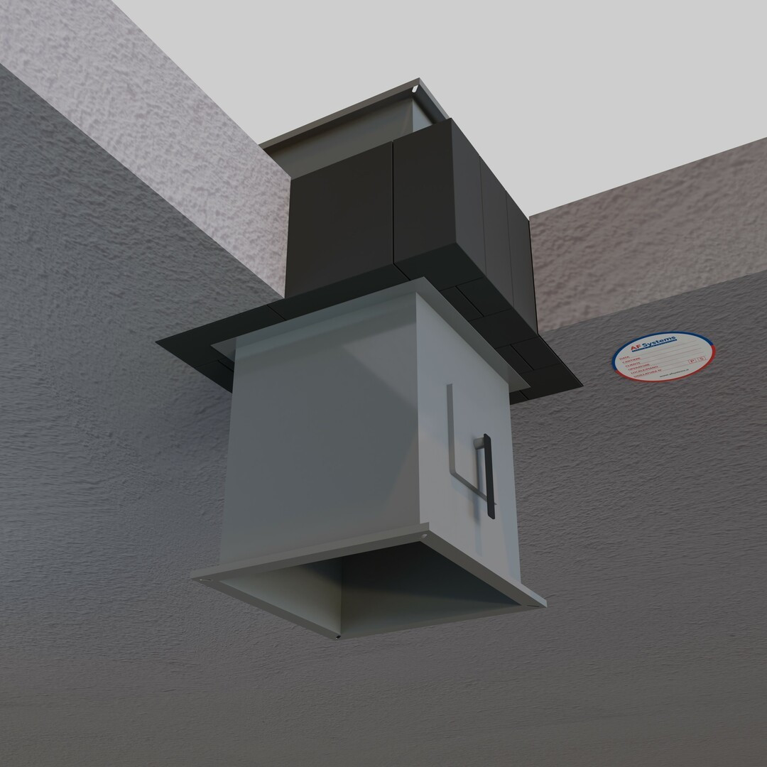 BRANDWERENDE KLEPPEN OP VLOER IN GROTE UITSPARINGEN