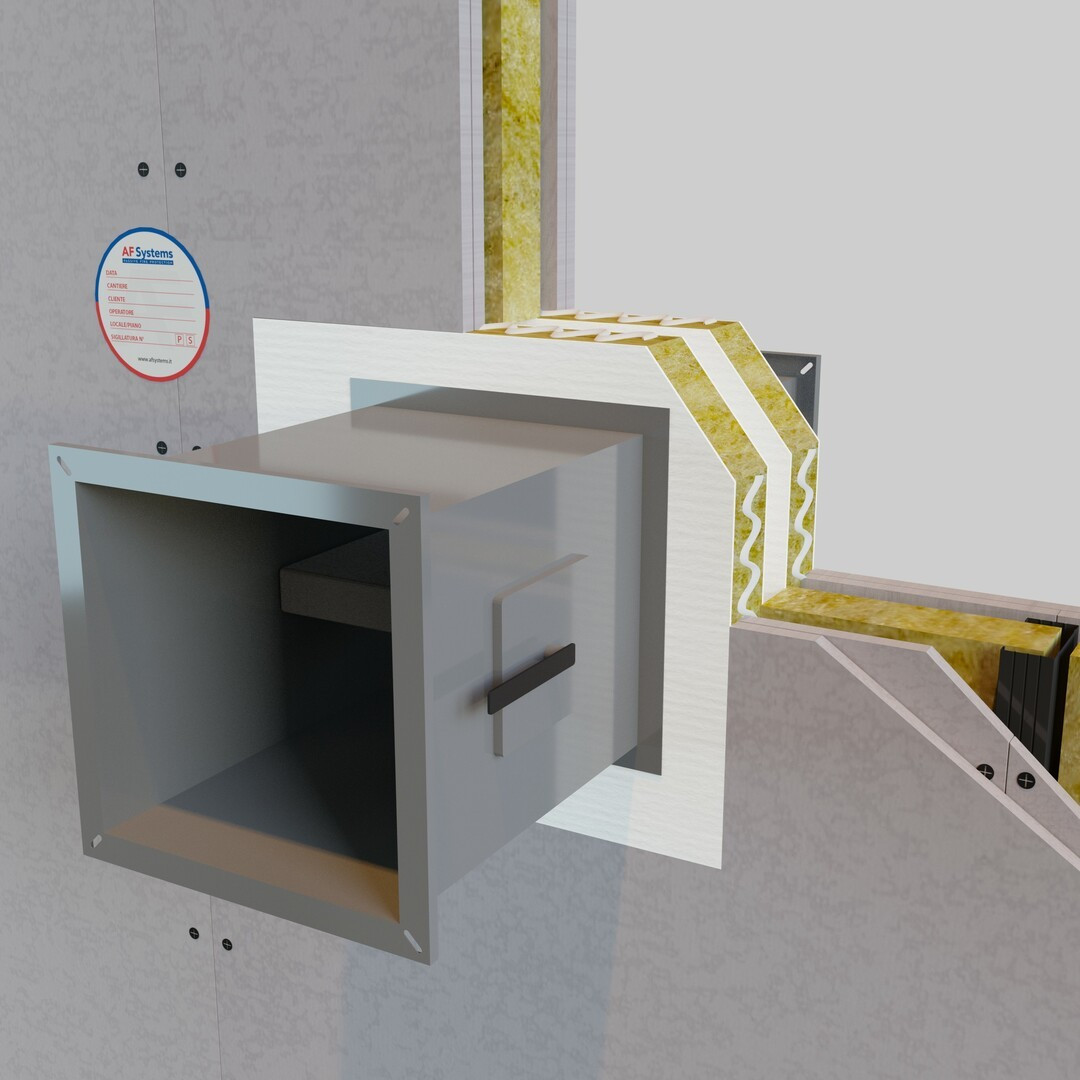 FIRE DAMPERS IN WALL - LARGE OPENINGS